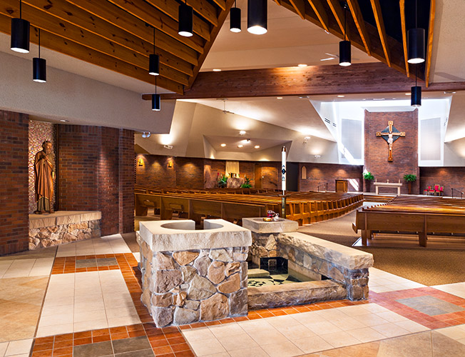 Interior of St. Barnabas Catholic Church
